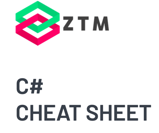 C# Cheatsheet Zero To Mastery